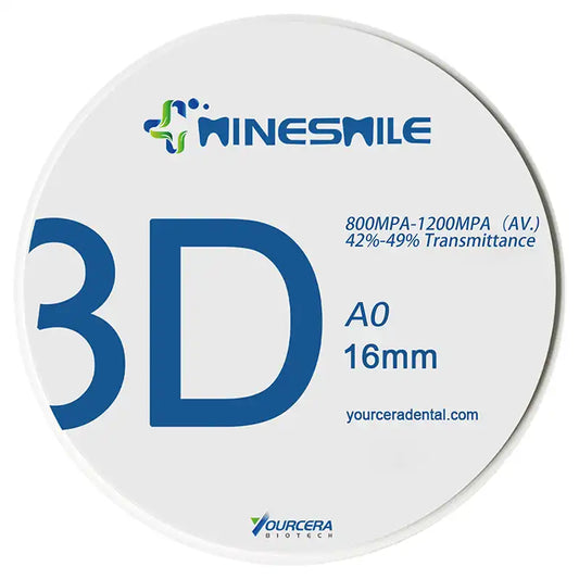 3D Multilayer White Zirconia Block