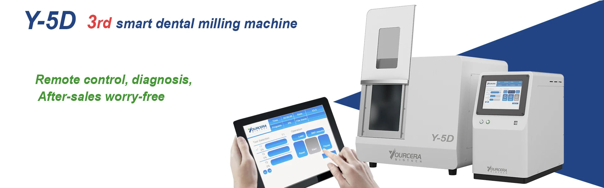 Load video: Y-5D CAD/CAM 5axis dental milling machine