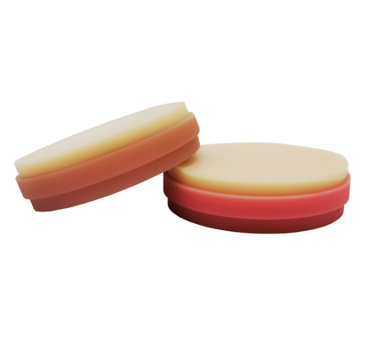 Double-layer PMMA for Removable Dentures 98MM Cadcam Dental Material Pmma Disc
